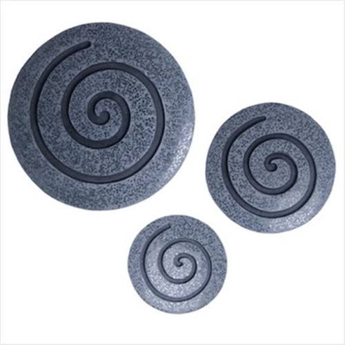 Sandstone Fine Polished Round Wall Decor, Pack of 2 Y5076