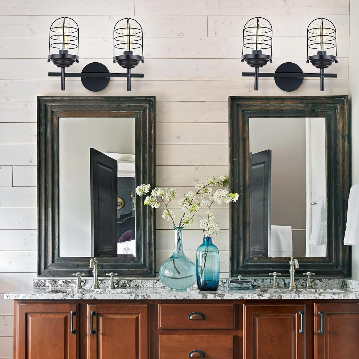Black Vanity Light Wall Sconce W57478