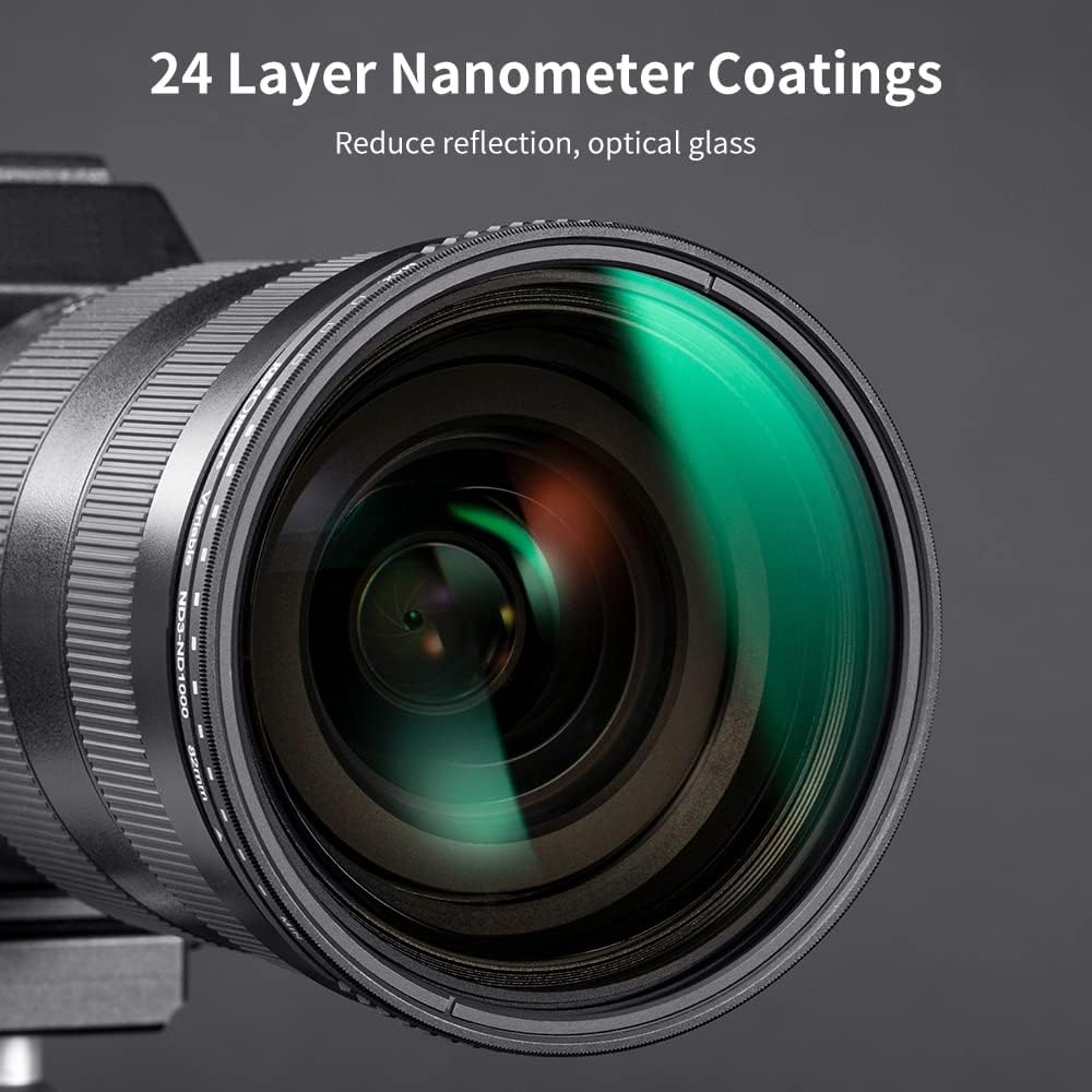 52mm Variable ND3-ND1000 Neutral Density Lens Filter G7152