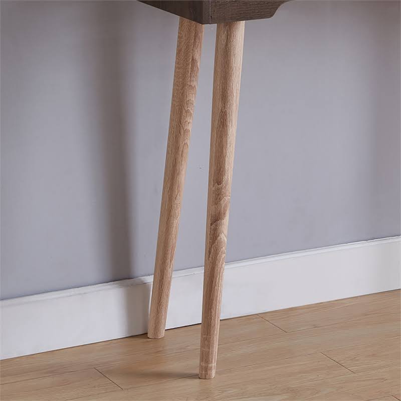 Modern Wood Console Table in Weathered Walnut A416