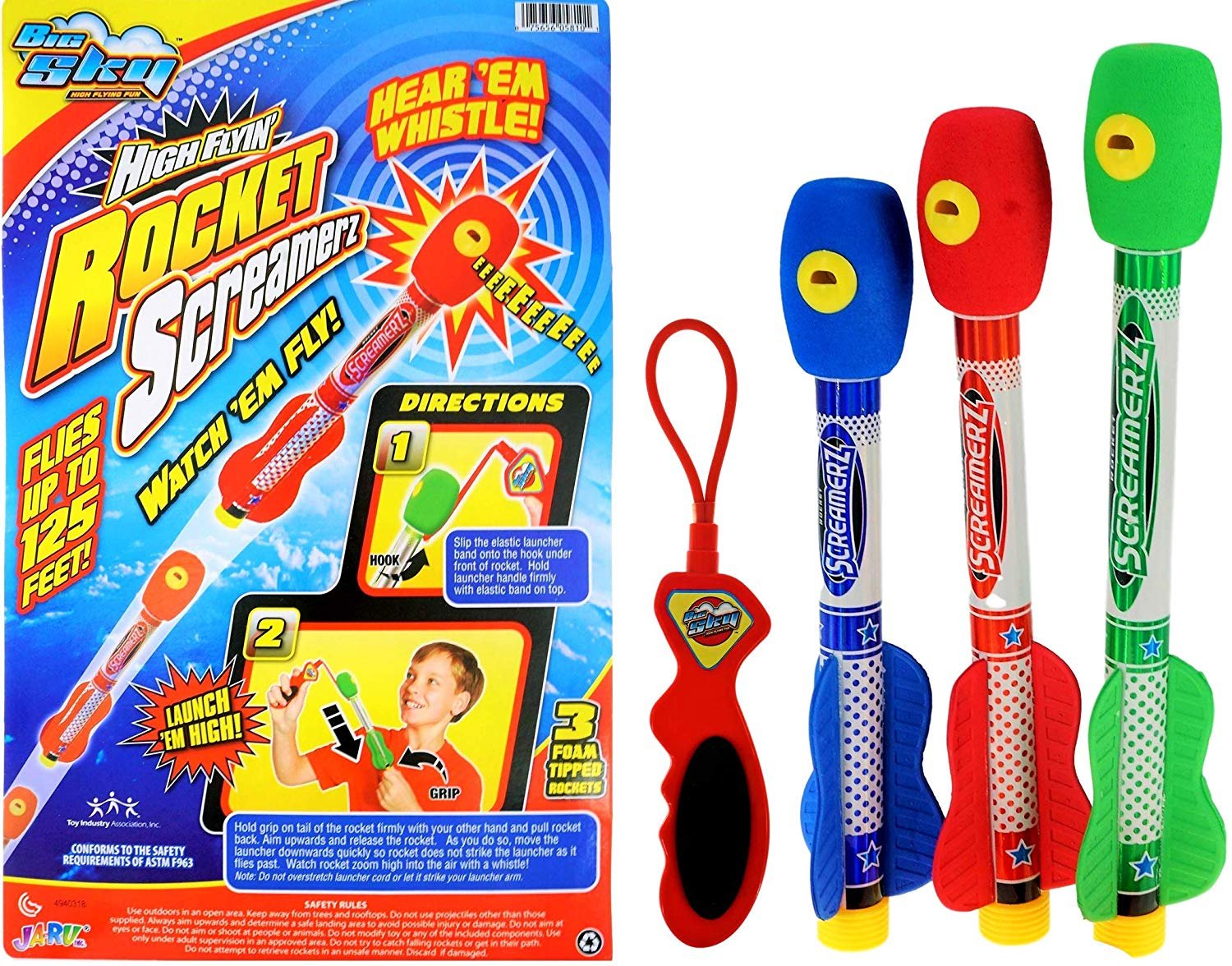 Assorted Plastic Rocket Screamer, Pack of 12 R85926