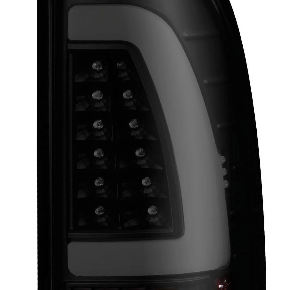 Black Smoked LED Tube Tail Lights Pair Left and Right S56121
