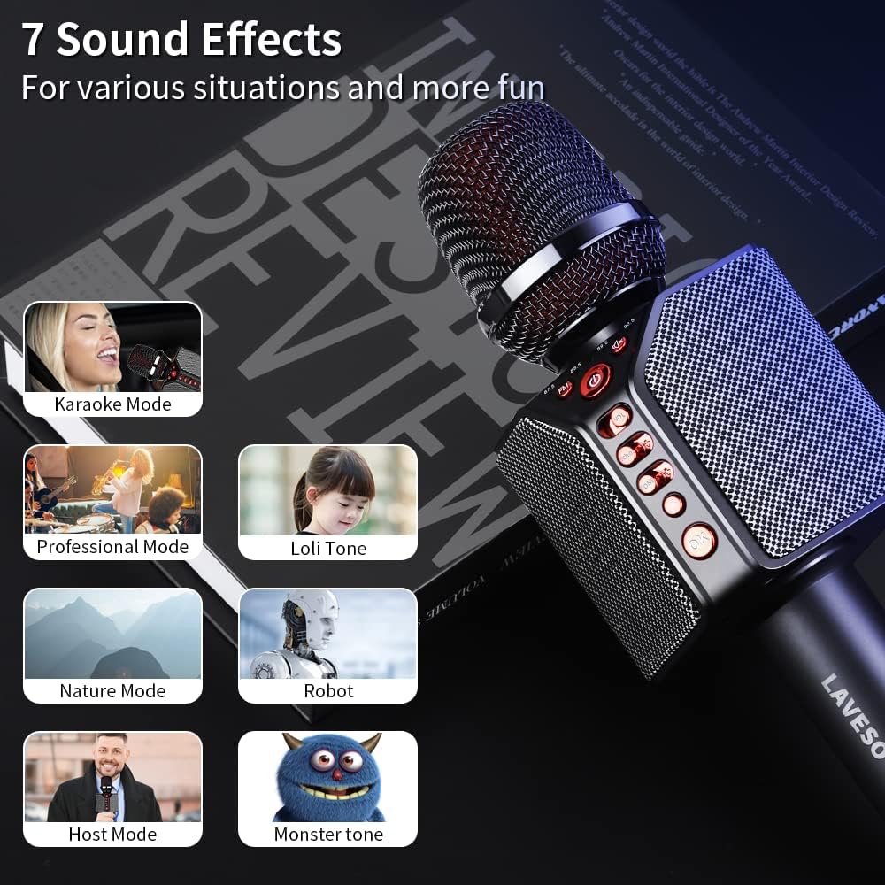 Portable Handheld Karaoke Microphone Speaker with Bluetooth V1669
