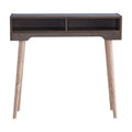 Modern Wood Console Table in Weathered Walnut A416