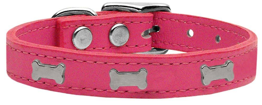 Purple Genuine Leather Dog Collar W41280