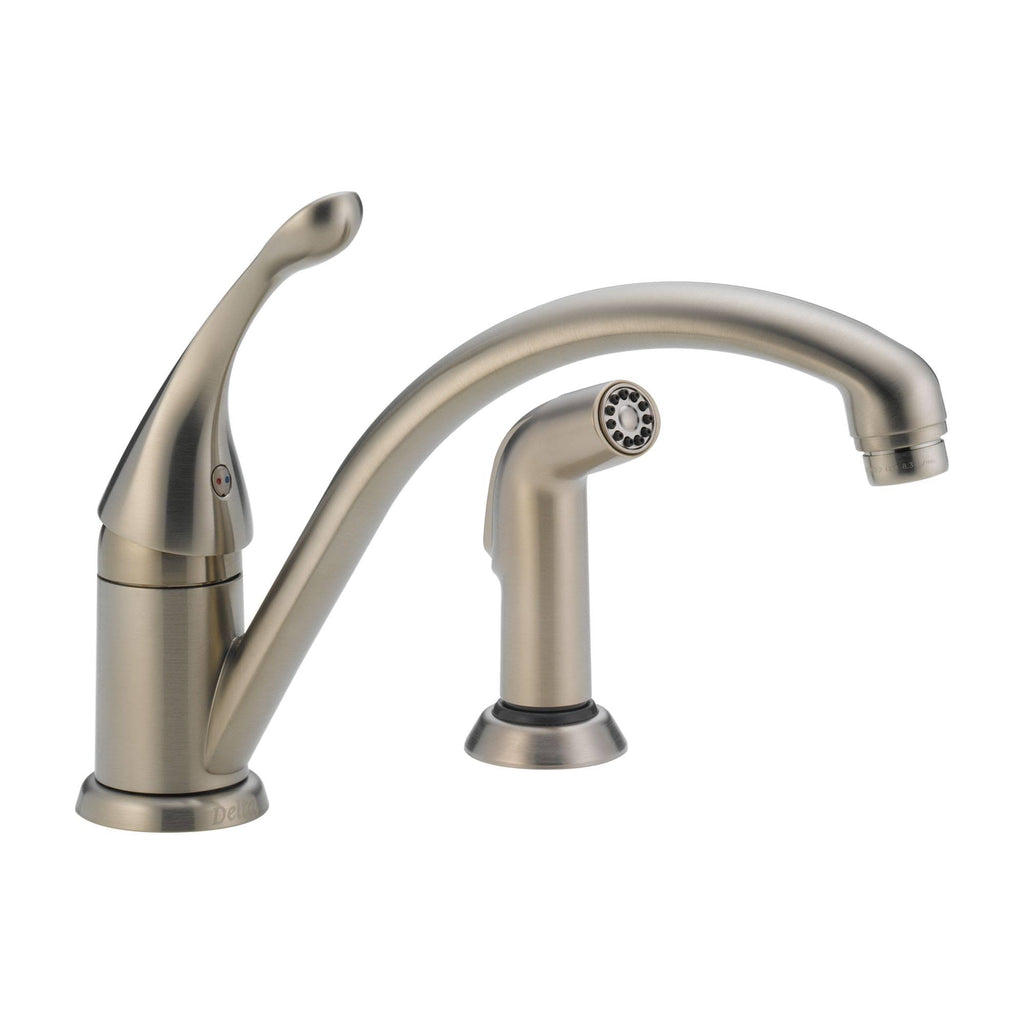 Stainless Steel Single Handle Kitchen Faucet with Spray D91472