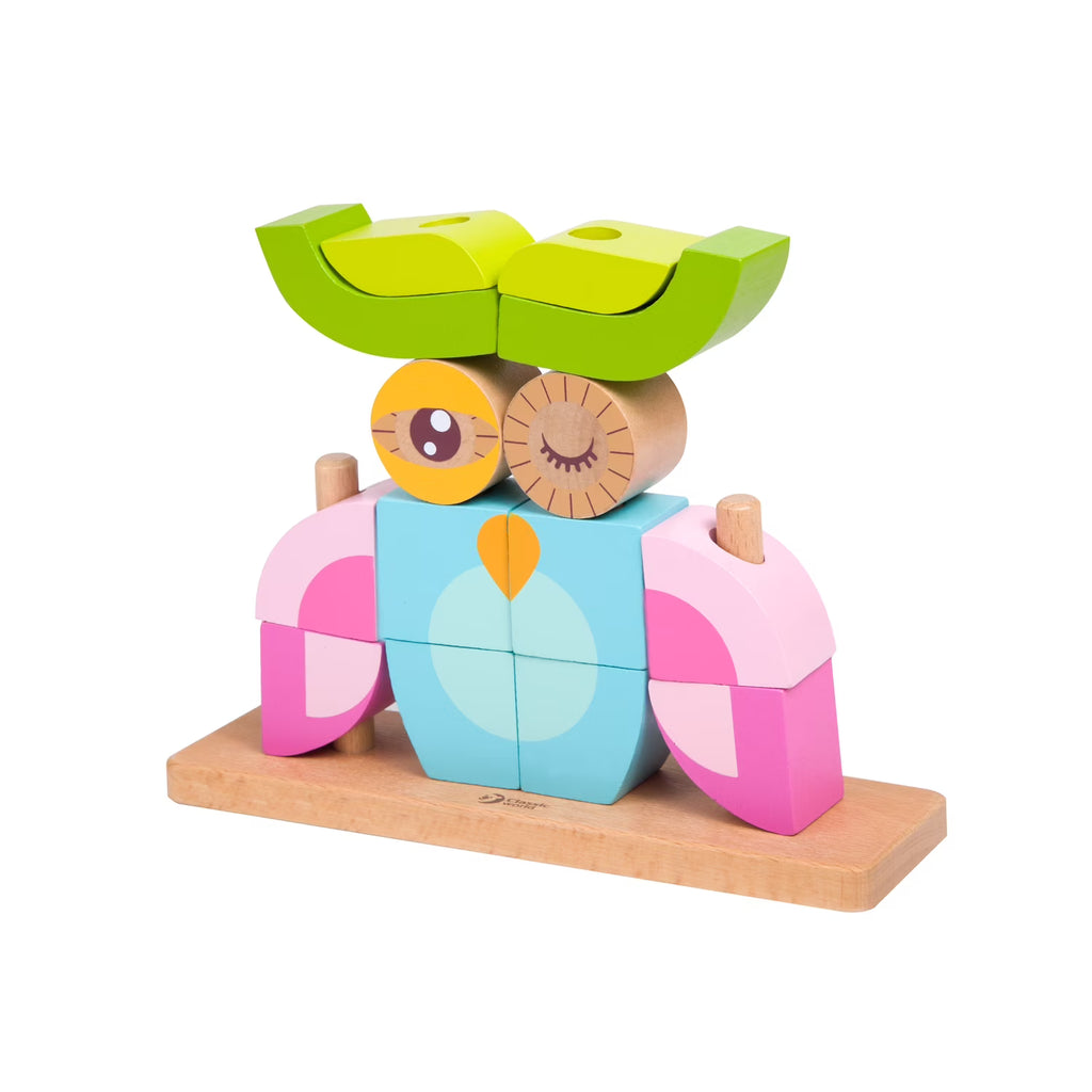 Wooden Stacking Owl Blocks Set A21661