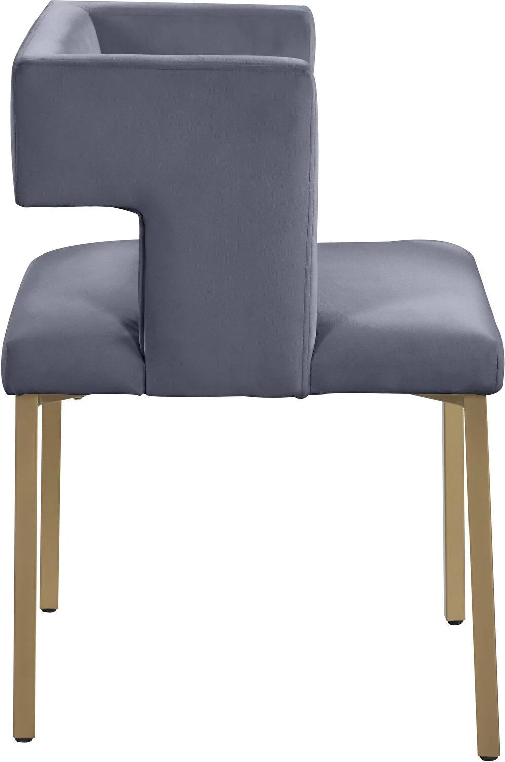 Gray Velvet Dining Chair (Set of 2) R194288