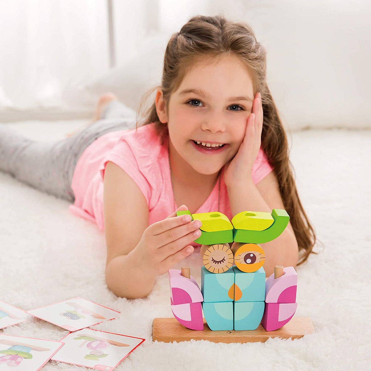 Wooden Stacking Owl Blocks Set A21661