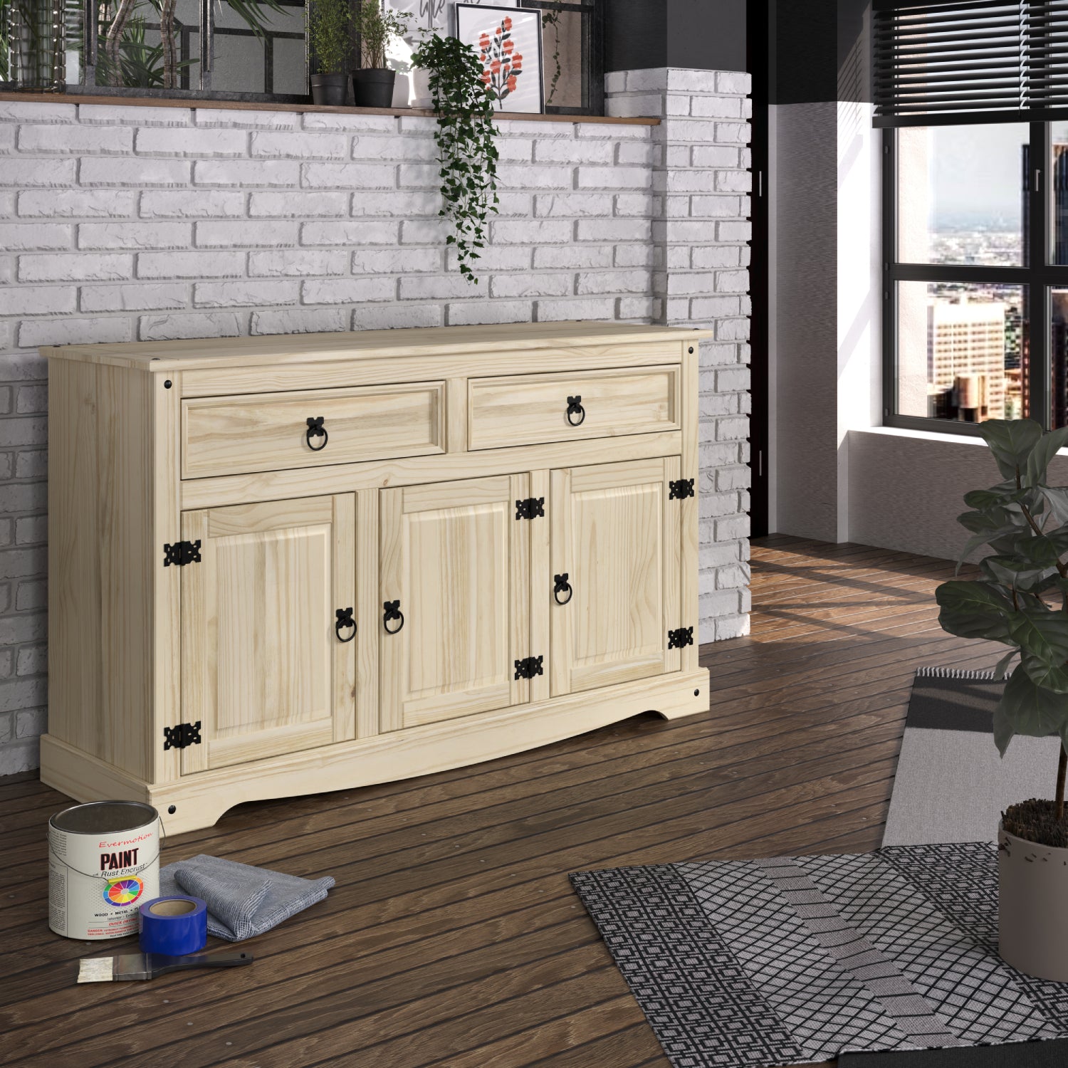Wood Buffet Sideboard X2988