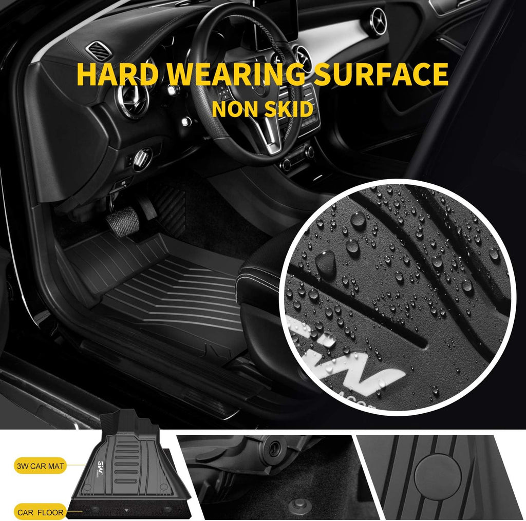 Black TPE Custom Fit Floor Liner for Mercedes Benz CLA Class J43400