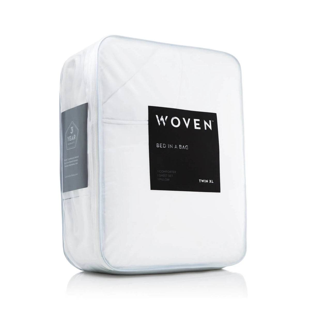 Split Cal King White Reversible Bed in A Bag K23553