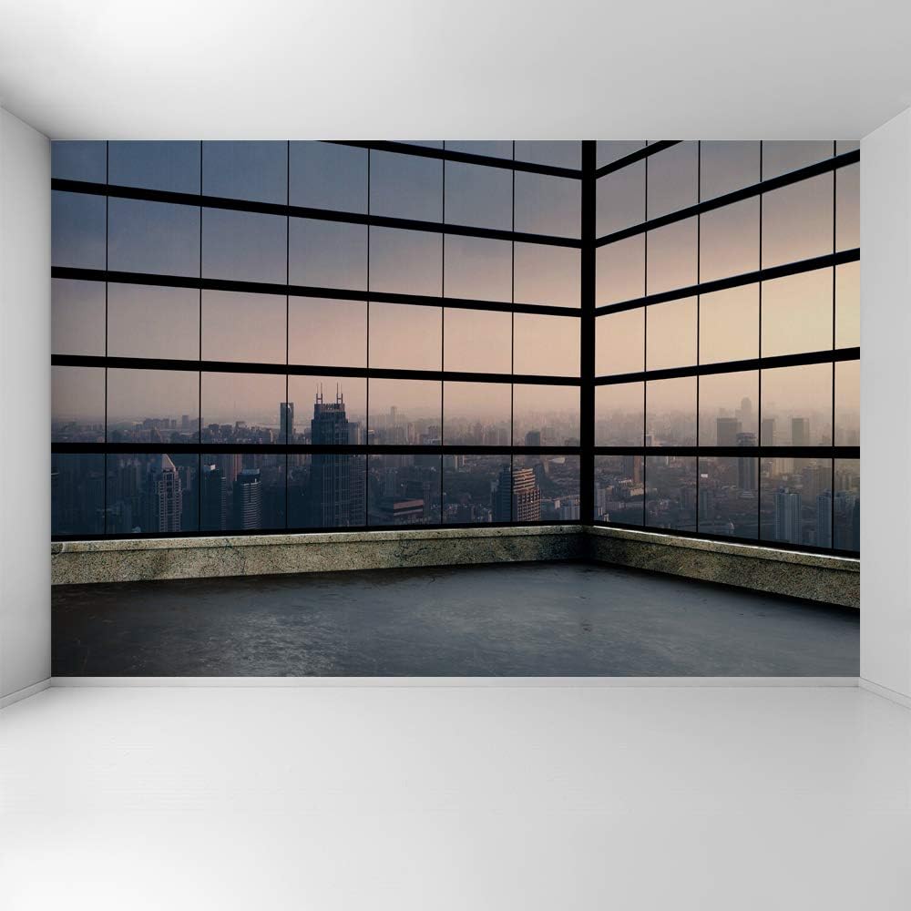 3D Cityscape Removable Wallpaper Wall Sticker 100x144 inches X651048