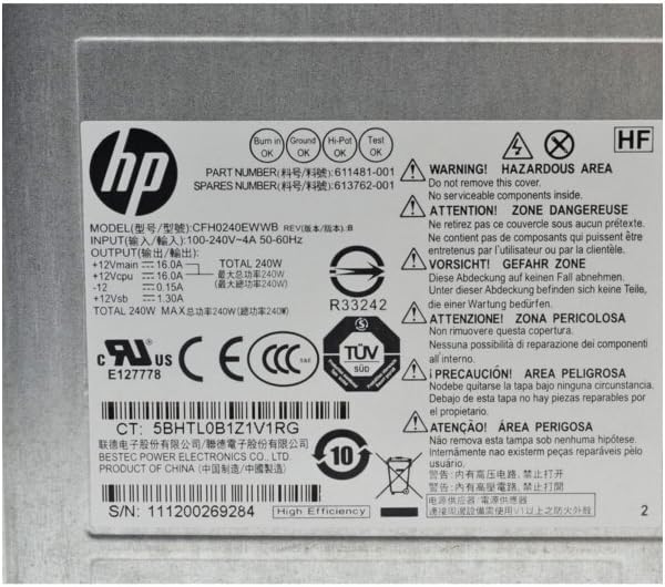240W Power Supply for HP 6200 Pro SFF, Pack of 2 A78292