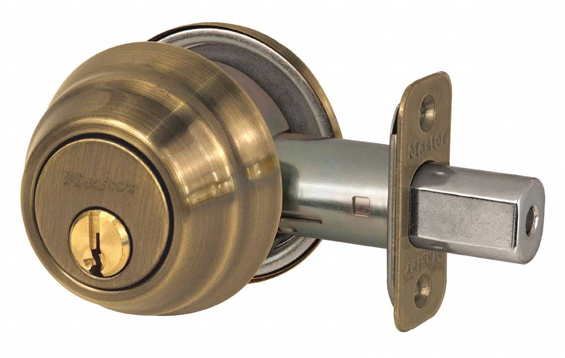 Antique Brass Single Cylinder Deadbolt U806