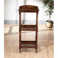 Pecan Etagere Bookcase I144