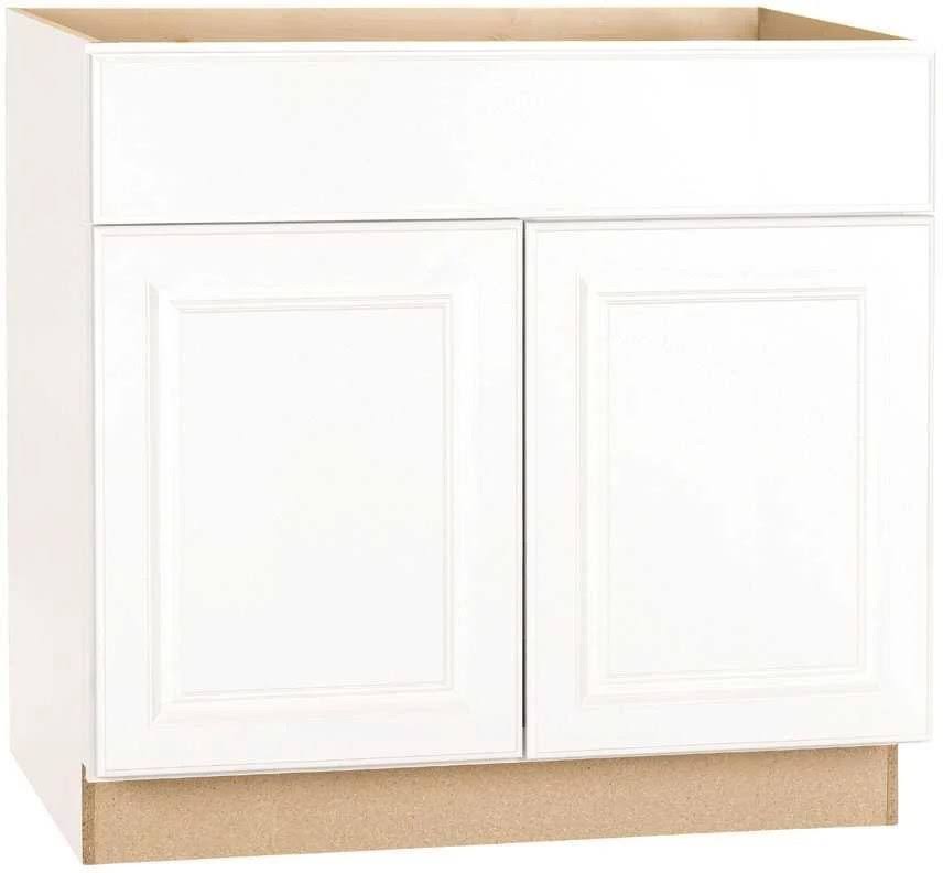 Satin White Sink Base Kitchen Cabinet A3561