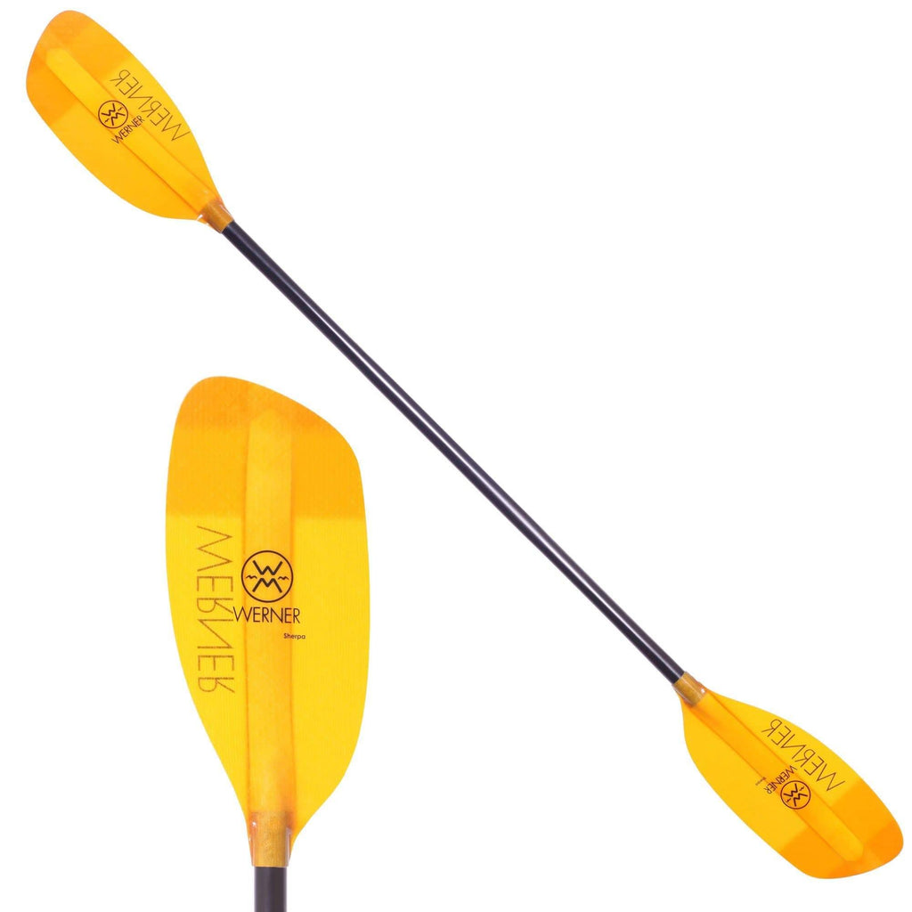 Sherpa Fiberglass Paddle - Straight Shaft Amber, 194Cm D14003