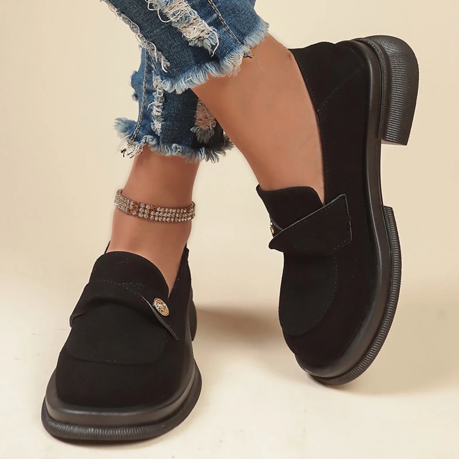 Black Casual Sandals F486158