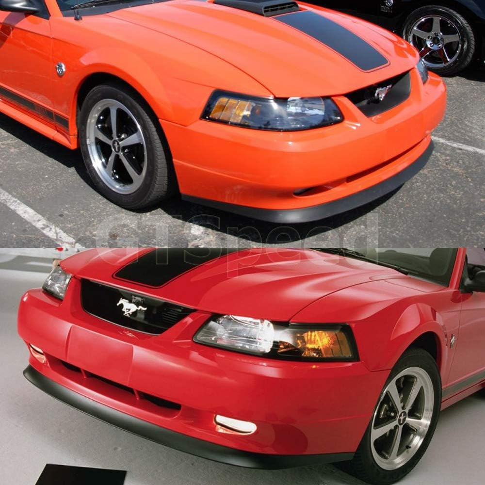 PU Front Bumper Lip for 1999-2004 Ford Mustang GT V6 V8, Pack of 2 D226