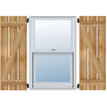 Rough Board-n-Batten Shutters with Z-Bar L742