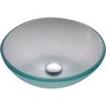 Frosted Glass Oil Rubbed Bronze Vessel Sink K3026