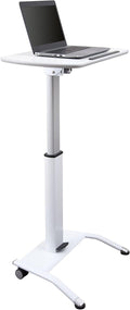 White Pneumatic Adjustable-Height Lectern K22207