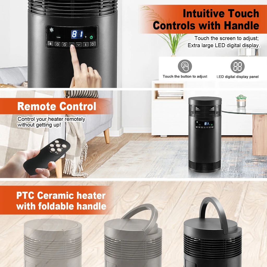 1500W PTC Ceramic Space Heater with Thermostat P8616