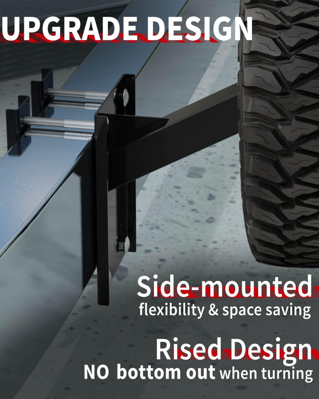 Trailer Spare Tire Mount Carrier, 4 & 5 & 6 Lugs, Pack of 2 Z767