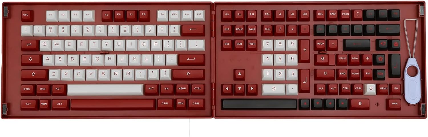 157 Keys Double-Shot PBT Cherry Profile Full Keycaps Set with Storage Box B34523