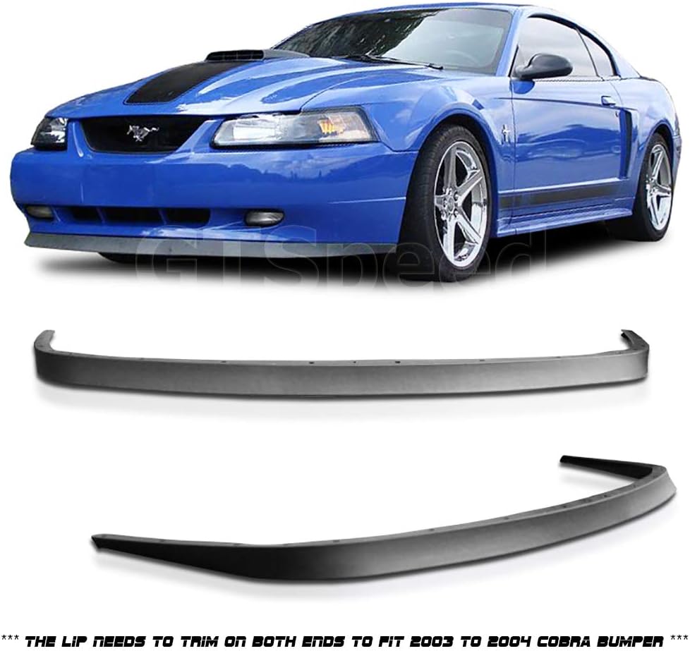 PU Front Bumper Lip for 1999-2004 Ford Mustang GT V6 V8, Pack of 2 D226