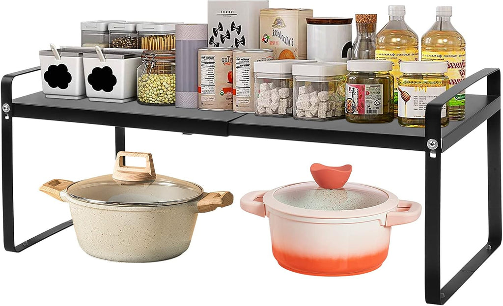 Countertop Organizer Expandable Storage Rack (Black) P79320