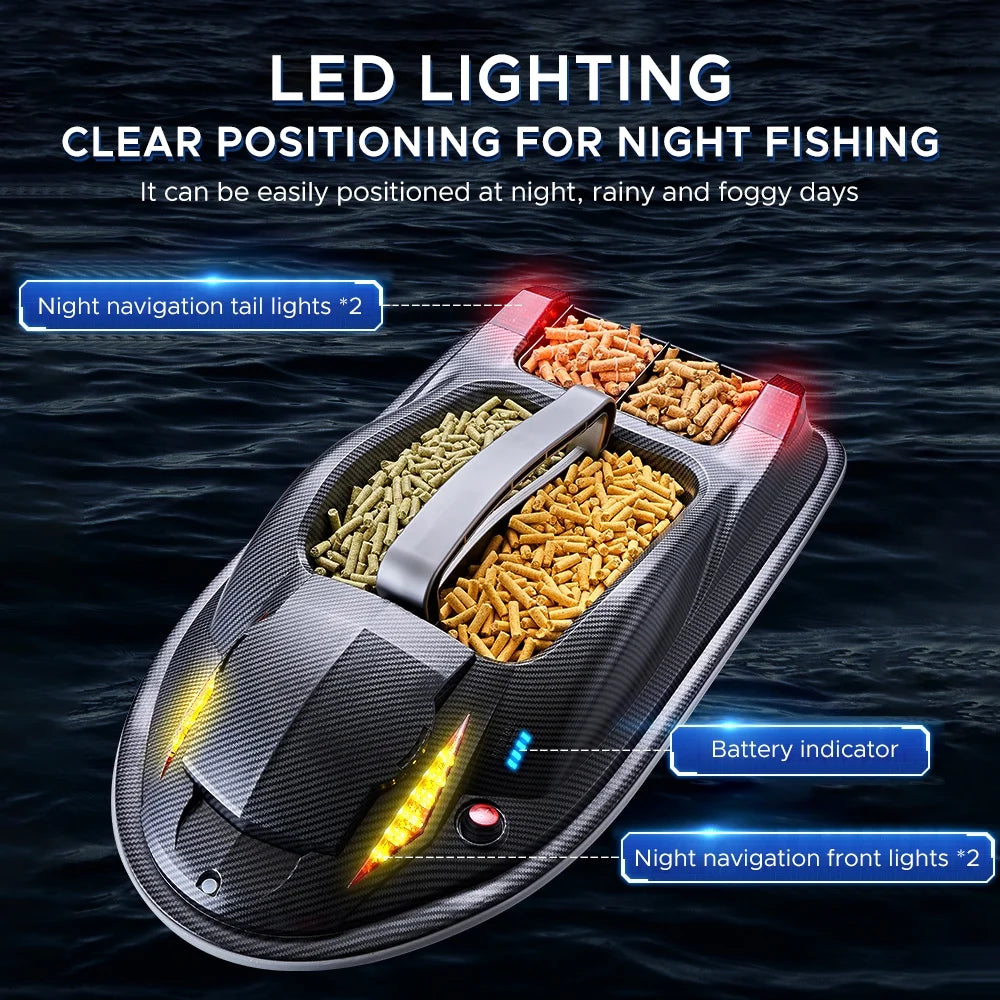 Large 3 Hopper Remote Control Bait Boat L948