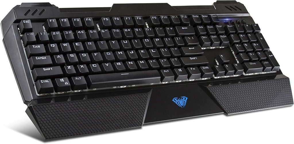 RGB LED Backlit Mechanical Wired Gaming Keyboard with Blue Switches S730