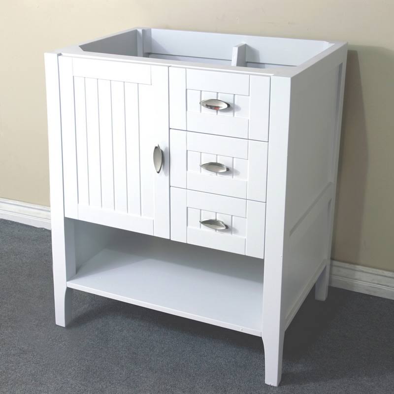 29 in. White Single Sink Vanity Cabinet Q483