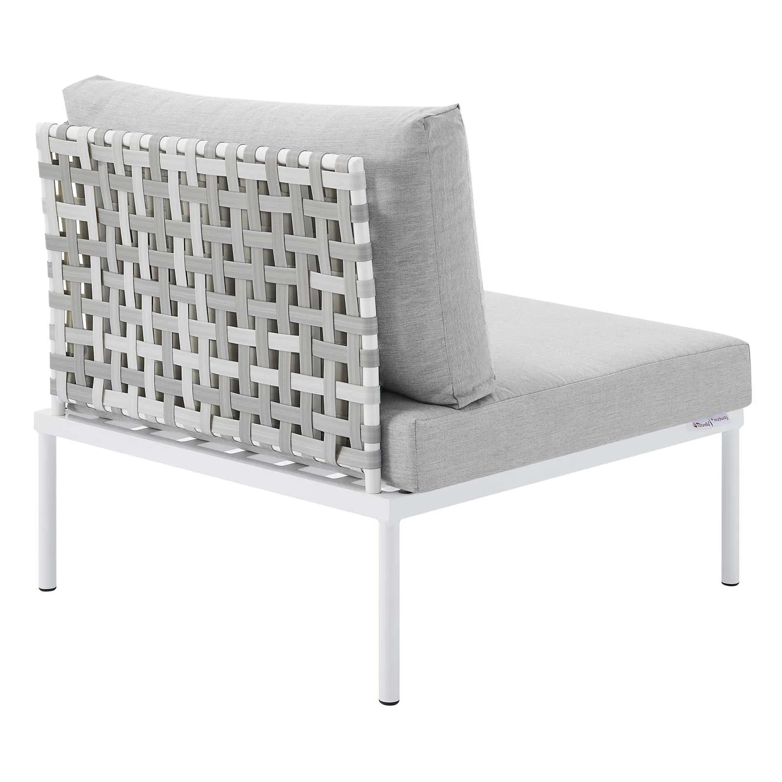 10-Piece Aluminum Outdoor Sectional Sofa Set in Taupe Gray L1796