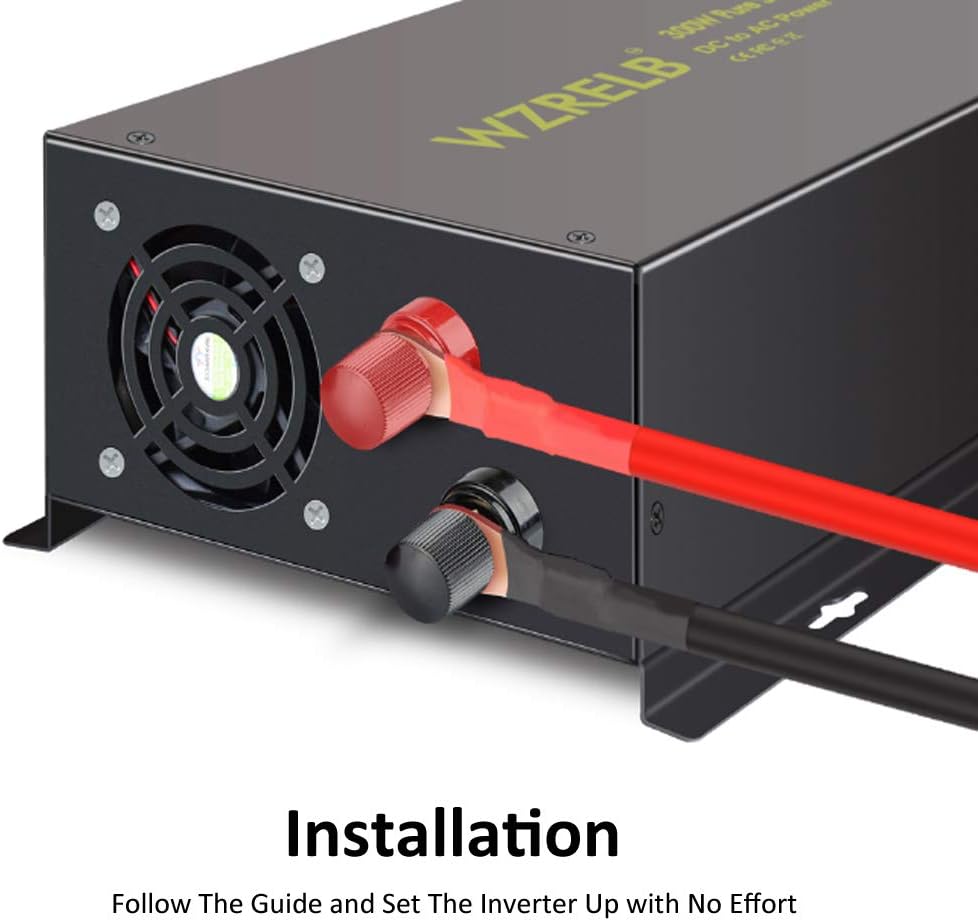 800Watt 12V DC to 110V 120V Power Inverter with Remote Control Dual AC Outlets O59922