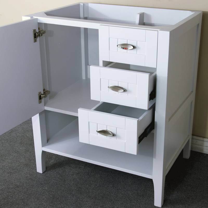 29 in. White Single Sink Vanity Cabinet Q483