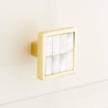 Yellow Mother of Pearl Cabinet Knob A682