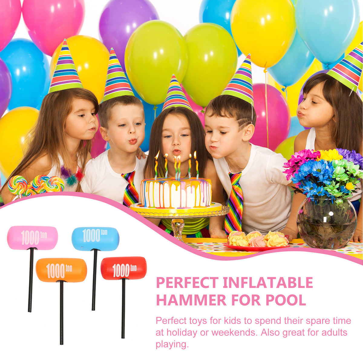 4pcs Inflatable Hammer PVC Toys X296428
