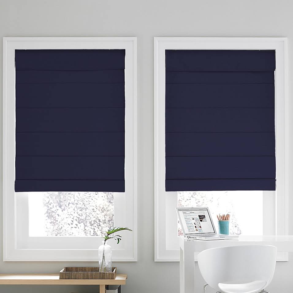 Navy Cordless Roman Cellular Shade U8168