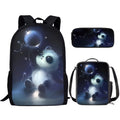 Panda Backpack Set with Lunch Bag and Pencil Case, 3-Pieces K532