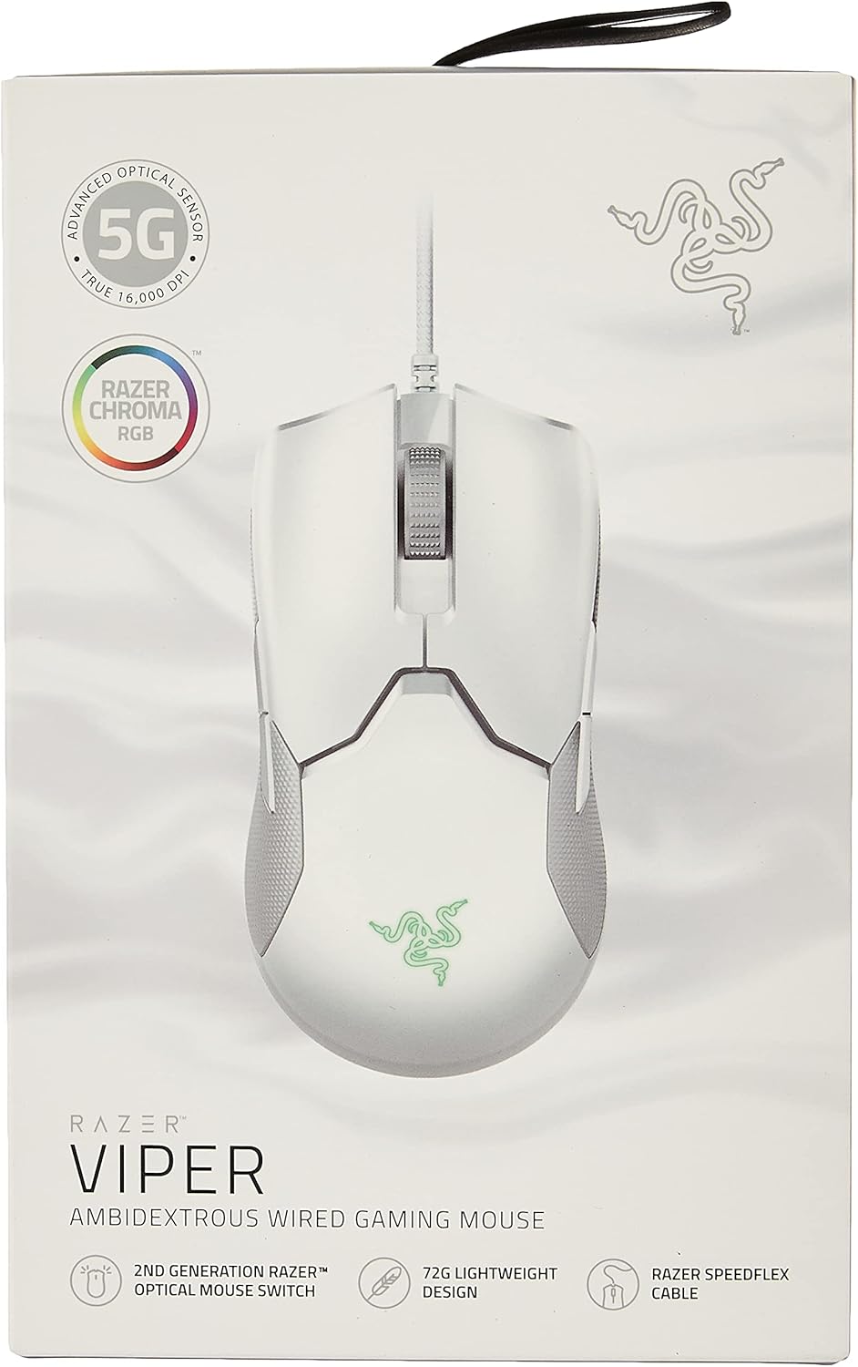 Mercury White 71g Lightweight Wired Gaming Mouse Pack of 2 D930