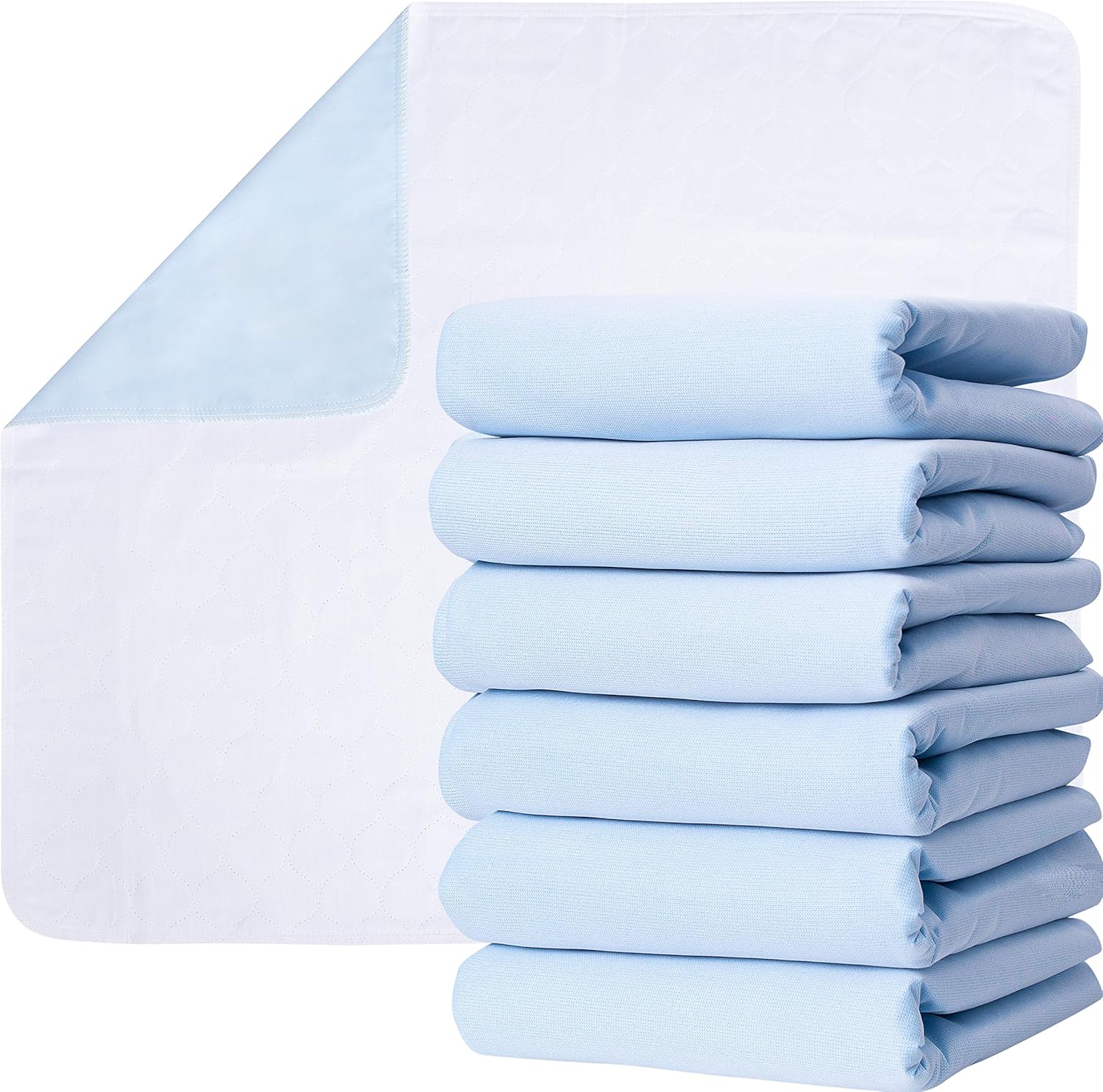 Washable Large Bed Pads, Pack of 6, 34 x 36 U44191