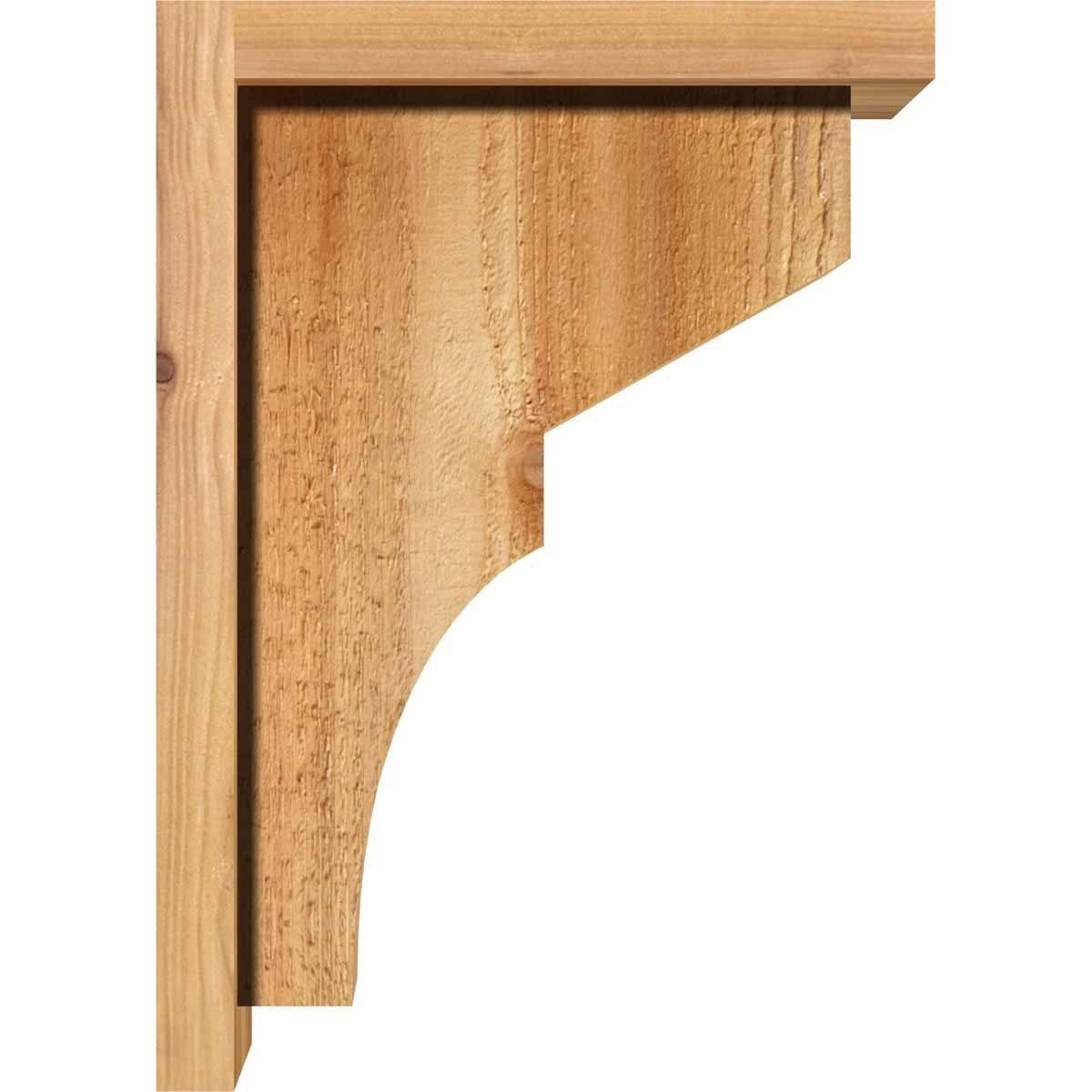 Monterey Rough Sawn Corbel with Backplate, Western Red Cedar K64255