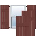 15 in. x 25 in. Real Wood Board and Batten Shutters Pair C13608