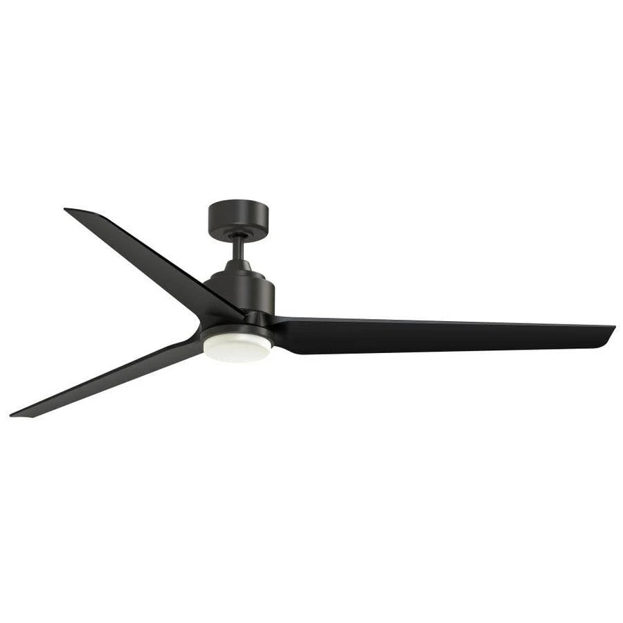 Bronze Ceiling Fan with Black Blades H8896