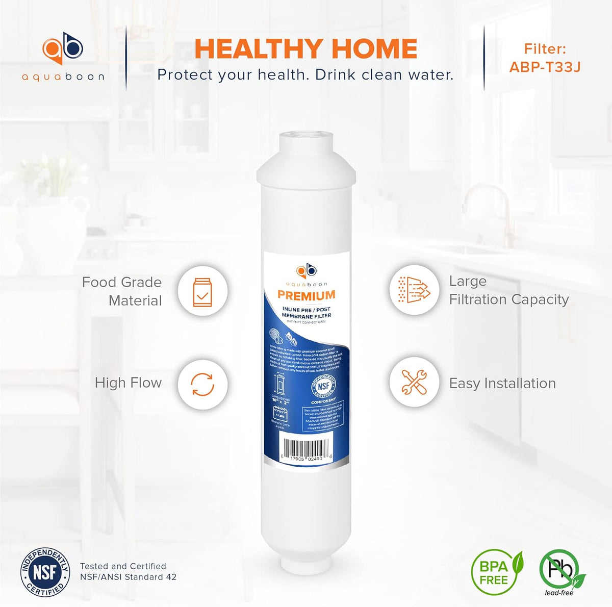 12-Pack Clear Coconut GAC Polishing Water Filter Cartridge for Reverse Osmosis System M11266