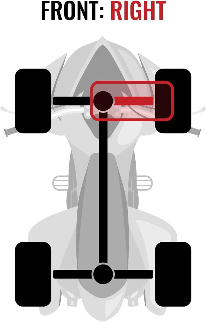 Sixity Front Right Axles for Can-Am Maverick 1000 4X4 X784914
