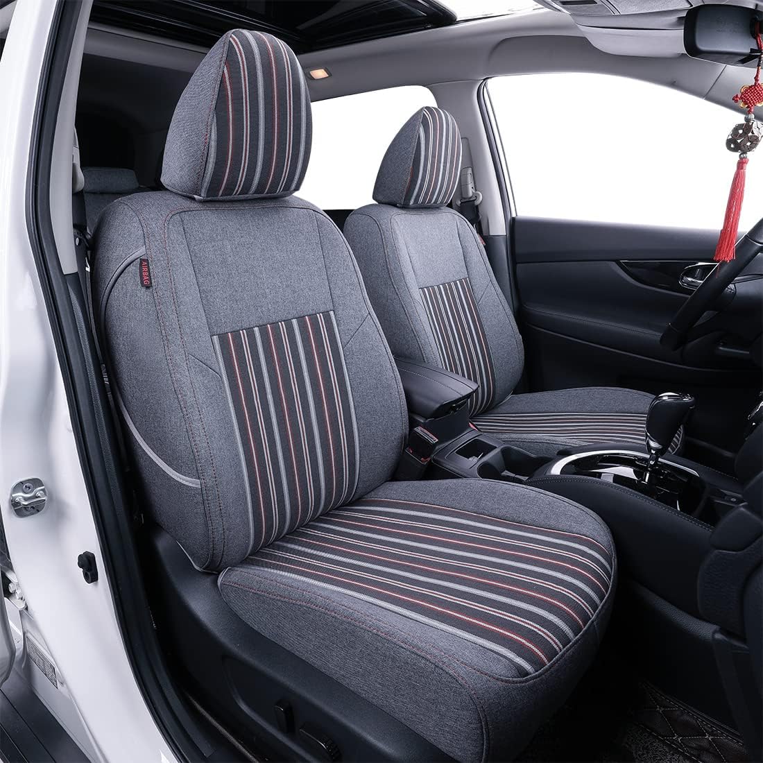 Custom Seat Covers for Select Toyota RAV4 Models (Black, Full Set) S8375
